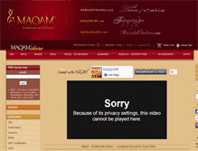 Tablet Screenshot of maqam.com